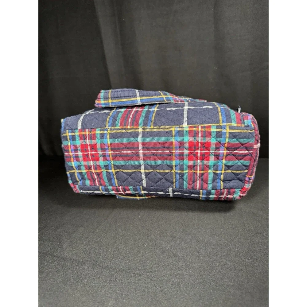 Vera Bradley Glenna Satchel Tartan Plaid Crossbody Quilted Bag EUC